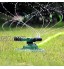 Amusingtao Arroseur de jardin Système d'irrigation pour pelouse Rotation automatique à 360 degrés Arroseur de pelouse pour cour pelouse jardin