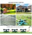 Herefun Arroseur de Jardin Arroseur Automatique à 360° à 3 Bras Arrosage Irrigation Système pour Gazon Pelouse Jardin Facile de Raccordements de Tuyaux