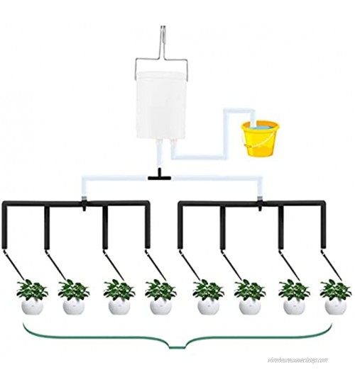 MKNZOME Système d'irrigation Jardin Automatique Micro Irrigation Goutte à Goutte Kit avec Minuterie d'eau Système d'Auto-Arrosage Réglable pour Paysage Patio Serre pelouse Plante#2