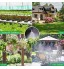 mopalwin Kit d'irrigation Goutte 10M,Kit Automatique Irrigation Goutte à Goutte Jardin Système pour Jardin Paysage Plate-Bande Patio Gazon Serre Bricolage DIY