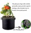 10 Pièces Sacs de Culture de Plantes Pots de Plantes en Tissu Respirant Conteneurs de Culture Non Tissé Réutilisable Sacs de Culture de Légumes avec Poignées pour Planter Fleurs Fruits Noir