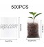 500pcs sacs de pépinière non tissés biodégradables dégradables plantes poussent sacs Pots de semis en tissu pour la croissance des plantes d'arbres fleurs tomates maison jardin approvisionnement