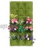 TOPINCN Sac de plantation vertical à suspendre au mur pour plantes herbes légumes et fleurs 18 15 12 7 poches 18 poches