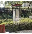 21" Carillons éoliens avec 8 Tubes en Aluminium et 4 Cloches Idée Cadeau d'anniversaire ou Décoration pour Extérieur Patio Jardin Intérieur