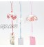 BENECREAT 3PCS carillons à Vent Japonais Rose Cerise Rouge Bleu Verre Vent Cloches pendentifs Faits à la Main pour Cadeau d'anniversaire et décors pour la Maison