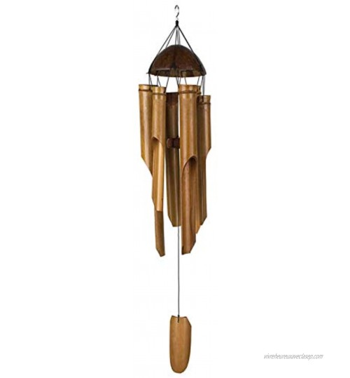 Carillons Éoliens en Bambou Carillon A Vent Exterieur Décorations De Carillon Wind Chime Garden Décorées À La Main pour L'intérieur Et L'extérieur