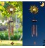 LeiDrail Solaire LED carillons éoliens lumière Soleil Creux extérieur étanche en métal Suspendu Lampe Mobile Windbell éclairage pour Maman Cadeau d'anniversaire Cour Jardin décor de noël avec Crochet