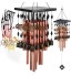 Timagebreze Carillon de Vent de Tube en MéTal D'IntéRieur ExtéRieur avec la Cloche de Cuivre Grands Carillons de Vent pour la DéCoration de Terrasse de Jardin de Patio 80Cm