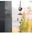 Vintage Fengshui Bell Carillons Éoliens Cloche de Bénédiction Classique Chinois Feng Shui Cloches Bouddha en Métal Suspendre Ornement pour Le Jardin Intérieur Extérieur Décoration 2 Pièces