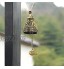 Vintage Fengshui Bell DBAILY 3pcs Métal Carillons Éoliens Vintage Dragon Bénédiction Statue de Bouddha Carillon Chinois Traditionnel Carillon À Vent pour Jardin Intérieur Extérieur Décoration Maison