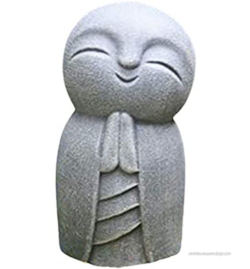 FLAMEER Statue Jizo Bouddha Jizo pour Votre Maison ou Jardin Décoration Extérieure Art Jardin Sculptures