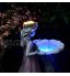 Jardin Figurines Solaire Jardin Statue Sculpture pour Cour Pelouse Patio Décor en Plein air LED Lumières Jardin Cadeau pour Terrasse Cour,