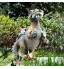 Napacoh Figurine de nain de jardin Décoration extérieure Dinosaure Décoration de jardin Statue extérieure pour patio pelouse cour
