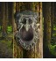 Nother Sculpture de visage d'arbre de vieil homme plaque murale de décoration de jardin mangeoire à oiseaux amusante pour arbre sculptée en plein air 2 #