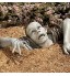 SANWENYU Statue de jardin zombie pour Halloween Décoration de cimetière Décoration d'Halloween pour terrasse pelouse cour cadeau de vacances