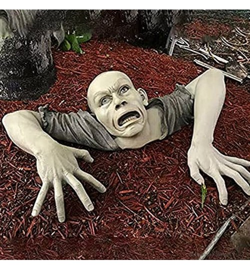 SANWENYU Statue de jardin zombie pour Halloween Décoration de cimetière Décoration d'Halloween pour terrasse pelouse cour cadeau de vacances
