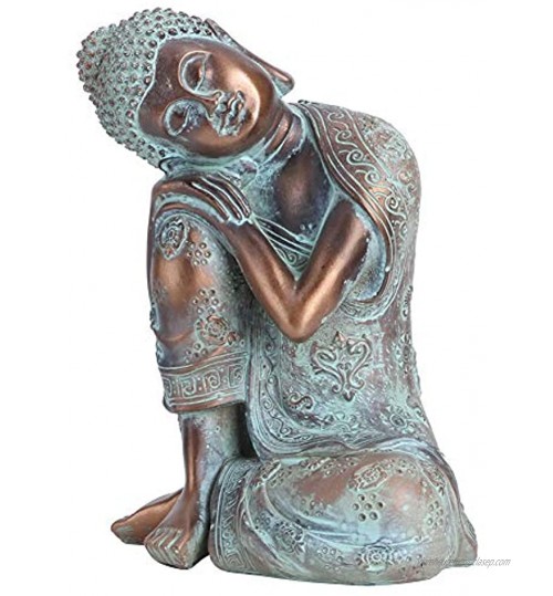 Statue de Bouddha Figurine Assise Sculpture Décoration Style Sud-Est Asiatique Statues de Bouddha Décoration Décor Extérieur pour Jardin Cour Art Décoration