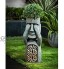 Statue de l'île de Pâques pour jardin créatif sculpture en résine décoration extérieure