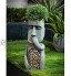 Statue de l'île de Pâques pour jardin créatif sculpture en résine décoration extérieure