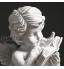 Xzbling Little Angel Statue Résine Adorable Chérubins Anges Statues Figurine Gardien Lecture Ange Jardin Wings Angel Sculpture Mignon Petit Ange Collection Angel Commémoratif Statue