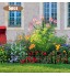 5pcs jardin clôture-clôture décoratif de jardin en métal barrière de bordure de jardin paysagiste