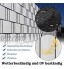 Aufun Brise Vue Occultant Cloture en PVC 130m avec 60 pcs Clips de Montage 450g m² PVC Paravent Visuelle Protectiont pour Clôture de Jardin Exterieur Anthracite