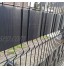Aufun Brise Vue Occultant Cloture en PVC 130m avec 60 pcs Clips de Montage 450g m² PVC Paravent Visuelle Protectiont pour Clôture de Jardin Exterieur Anthracite