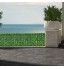 Brise-vue artificiel pour jardin Clôture de haies artificielles et faux lierre Décoration d'extérieur 0,5 x 1 m