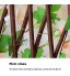 Clôture de jardin de fleurs de haie artificielle écran de confidentialité de clôture extensible haies en bois avec feuilles de fleurs artificielles clôture décorative de patio de balcon de jardin