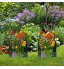 Clôture de jardin décorative antirouille fer paysage panneaux métalliques bordure clôture animal barrière papillon libellule coloré pour jardin en plein air parterre de fleurs clôture de légumes