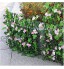 KJSAFD Clôture de Haies Artificielles，Décoration de Jardin de clôture de Treillis clôture en Bois rétractable d'arrière-Cour intérieure extérieure Artificielle avec des Feuilles de Fleurs pour Le