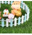Mini clôture en bois pour aménagement paysager miniature clôture de jardin miniature clôture de jardin miniature petit piquet en bois clôture pour aménagement paysager accessoires de décoration