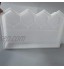 MOVKZACV Moule en plastique pour clôture de béton brique de ciment décoration de jardin à faire soi-même effet pierre bordure de clôture moule de fleurs 40 x 28 x 6 cm blanc
