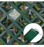 Sekey Haie Artificielle Clôture Rétractable en PVC Clôture de Jardin en Treillis Convient pour Les Balcons Les Décorations de Jardin Intérieur avec Feuilles en PE 1x2m Vert