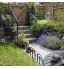 TARTIERY Lot de 5 éléments de clôture de jardin décoratifs en fer forgé Pour patio parterre de fleurs Panneau décoratif Bordure de jardin