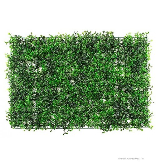 Yuema Clôture de lierre artificiel feuille de haie artificielle verte clôture de confidentialité en plastique décor mural aménagement paysager jardin grille brise-vue revêtement