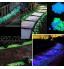 100 pierres galets décoratifs lumineux qui brillent dans le noir pour décoration d'aquarium jardin