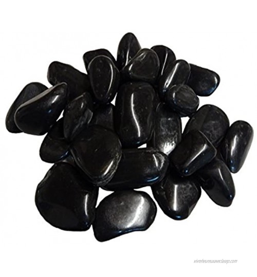 20 kg de galets polis Aquagart pierres de décoration pour jardin et bassin étang noires 40 à 80 mm
