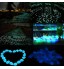 CHIKIXSON Pierres Lumineuses 100 Pièces Cailloux Décoratifs Lumineux Colorés pour Jardins Couloirs de Cour Aquariums Aquariums Vases Vert