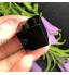 DAJIA Naturel Noir Obsidienne Quartz Cristal Cube Cristal Pierre Spécimen Poli Minéraux Pierre De Guérison Décoration de La Maison