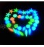 Desshok 100 PCS coquilles d'étoiles de mer Pierres décoratives Pierre Lumineuse Aquarium Jardin Aquarium Pierres Lumineuses Cailloux fluorescents artificiels adaptés à de Nombreuses Occasions