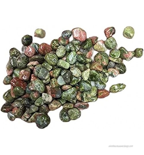 U D Gravier naturel unakite poli pierres polies pour décoration vert 200 g