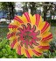 Bingxue Mobile à vent 3D en métal avec crochet pivotant 30,48 cm Sculpture déesse solaire à suspendre Décoration d'intérieur ou d'extérieur Décoration de jardin Carillon éolienne 30,48 cm