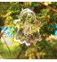 EliteMill Mobile à vent sur le thème d'Halloween 3D fantôme araignée citrouille sculptures en acier inoxydable pendentif créatif à suspendre pour la maison le jardin la cour