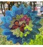 HYKITDAY Mobile à vent en forme de papillon 3D en acier inoxydable Décoration de jardin à suspendre pour patio et pelouse