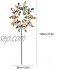 JIJK Moulin à vent unique et magique en métal pour extérieur attrape-vent multicolore pour cour patio décoration de vacances 119,4 cm H x 38,1 cm L