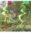 KOFUN Moulin à vent en spirale coloré en forme d'animal Pour jardin cour et extérieur