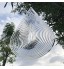 Moulin à vent 3D en acier inoxydable Décoration cinétique Carillon à vent avec crochet Suspension pour extérieur Jardin maison gouttelettes d'eau