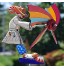Moulin à Vent Coloré Whirligig Clown Series Windmill Sculptures et Mobiles à Vent Statues de Jardin de Printemps Pour Le Décor de Jardin