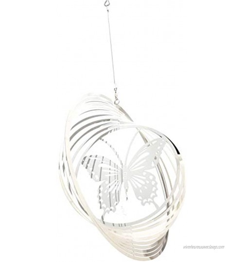 SK Style Spinner à Vent en Acier Inoxydable 3D Mobile Conception de Spinner de Cercle Papillon